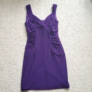 Purple cocktail dress